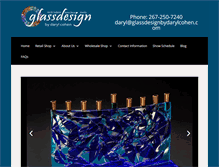 Tablet Screenshot of glassdesignbydarylcohen.com